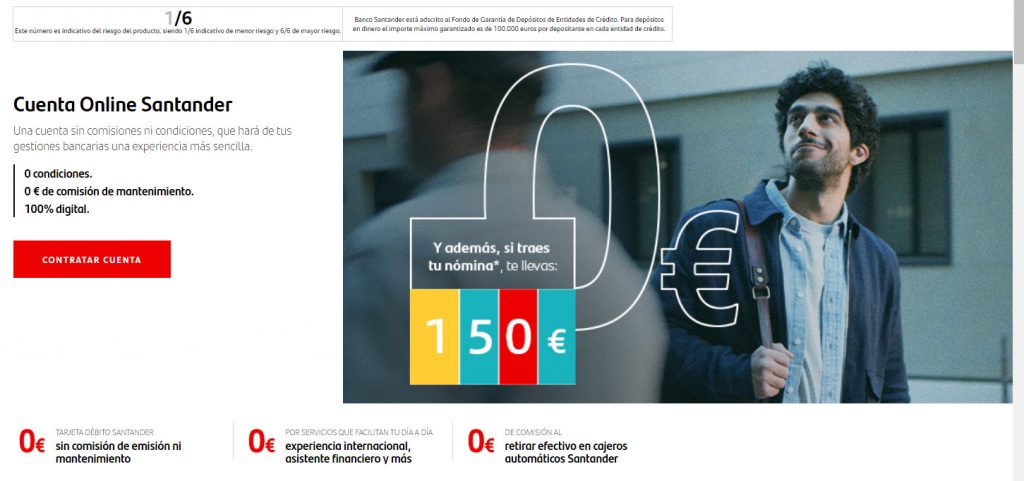 Santander Cuenta Online opiniones